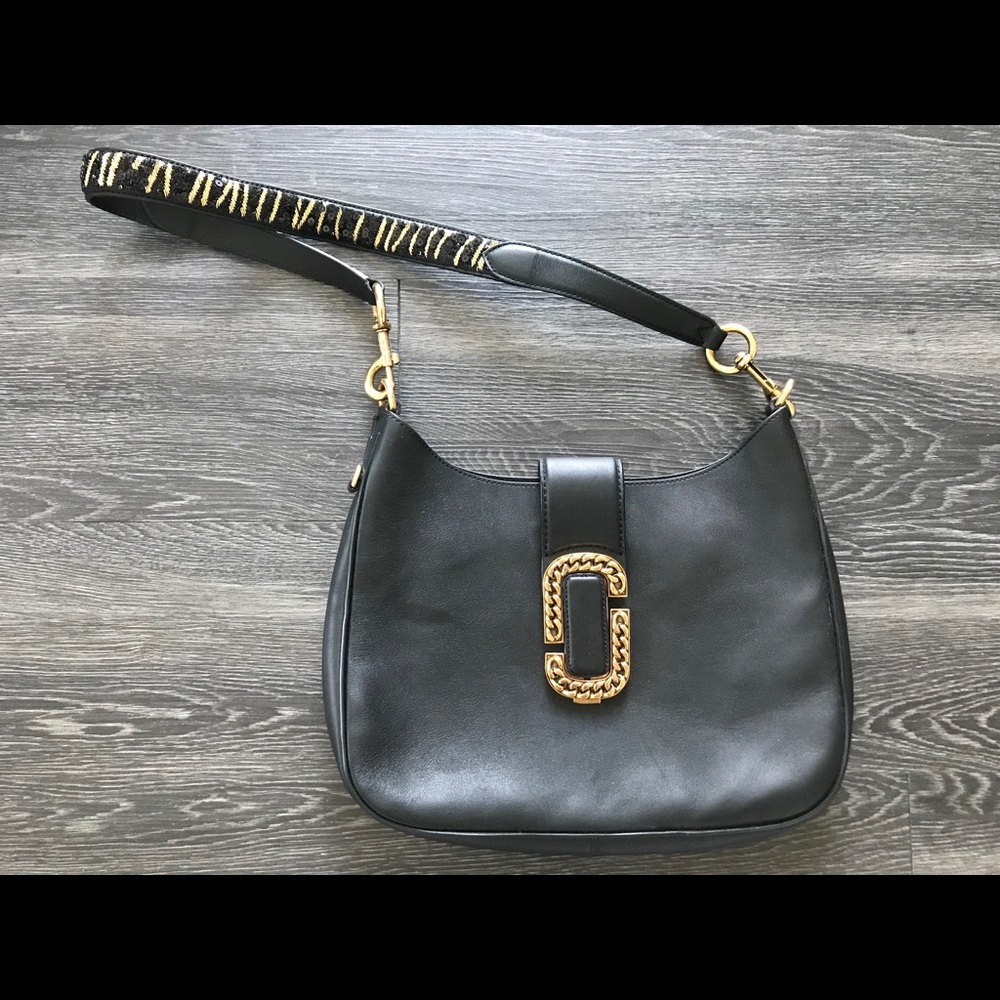 Marc Jacobs Black Bag w/Sequin Strap